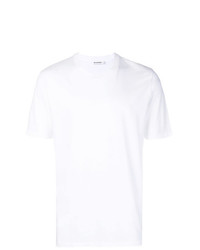 weißes T-Shirt mit einem Rundhalsausschnitt von Jil Sander