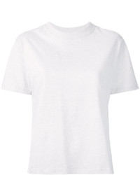 weißes T-Shirt mit einem Rundhalsausschnitt von JULIEN DAVID
