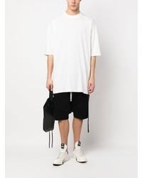 weißes T-Shirt mit einem Rundhalsausschnitt von Rick Owens DRKSHDW