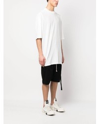 weißes T-Shirt mit einem Rundhalsausschnitt von Rick Owens DRKSHDW