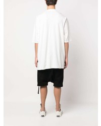 weißes T-Shirt mit einem Rundhalsausschnitt von Rick Owens DRKSHDW