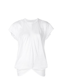 weißes T-Shirt mit einem Rundhalsausschnitt von Junya Watanabe