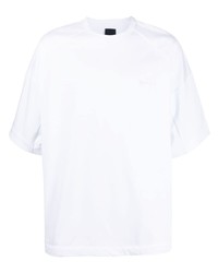 weißes T-Shirt mit einem Rundhalsausschnitt von Juun.J