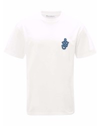 weißes T-Shirt mit einem Rundhalsausschnitt von JW Anderson
