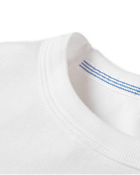 weißes T-Shirt mit einem Rundhalsausschnitt von Schiesser