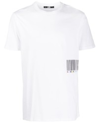 weißes T-Shirt mit einem Rundhalsausschnitt von Karl Lagerfeld