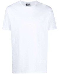 weißes T-Shirt mit einem Rundhalsausschnitt von Karl Lagerfeld