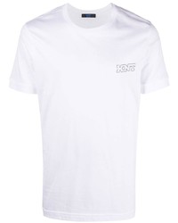 weißes T-Shirt mit einem Rundhalsausschnitt von Kiton