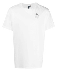 weißes T-Shirt mit einem Rundhalsausschnitt von Klättermusen