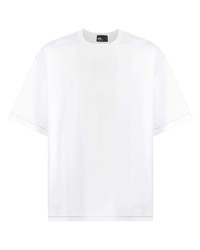 weißes T-Shirt mit einem Rundhalsausschnitt von Kolor