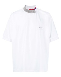 weißes T-Shirt mit einem Rundhalsausschnitt von Kolor