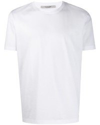 weißes T-Shirt mit einem Rundhalsausschnitt von La Fileria For D'aniello