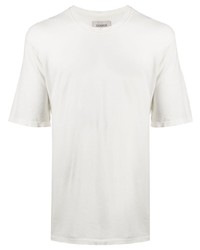 weißes T-Shirt mit einem Rundhalsausschnitt von Laneus