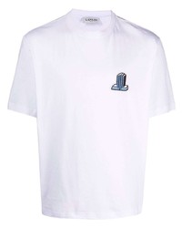 weißes T-Shirt mit einem Rundhalsausschnitt von Lanvin