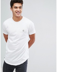 weißes T-Shirt mit einem Rundhalsausschnitt von Le Breve
