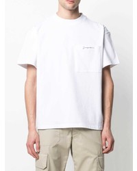 weißes T-Shirt mit einem Rundhalsausschnitt von Jacquemus