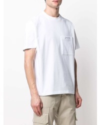 weißes T-Shirt mit einem Rundhalsausschnitt von Jacquemus