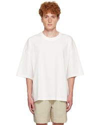 weißes T-Shirt mit einem Rundhalsausschnitt von LE17SEPTEMBRE