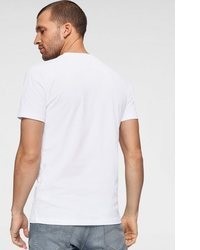 weißes T-Shirt mit einem Rundhalsausschnitt von Lee