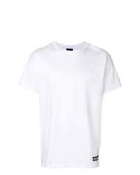 weißes T-Shirt mit einem Rundhalsausschnitt von Les (Art)ists
