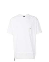 weißes T-Shirt mit einem Rundhalsausschnitt von Les Hommes Urban