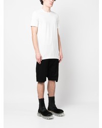 weißes T-Shirt mit einem Rundhalsausschnitt von Rick Owens DRKSHDW