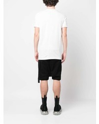 weißes T-Shirt mit einem Rundhalsausschnitt von Rick Owens DRKSHDW