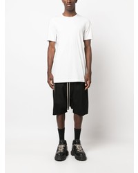 weißes T-Shirt mit einem Rundhalsausschnitt von Rick Owens DRKSHDW