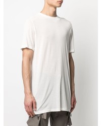 weißes T-Shirt mit einem Rundhalsausschnitt von Rick Owens