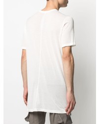 weißes T-Shirt mit einem Rundhalsausschnitt von Rick Owens