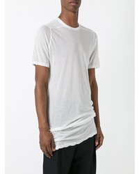 weißes T-Shirt mit einem Rundhalsausschnitt von Rick Owens