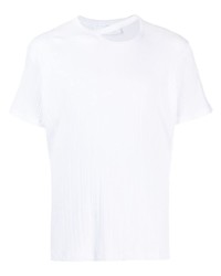 weißes T-Shirt mit einem Rundhalsausschnitt von LGN Louis Gabriel Nouchi