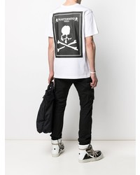 weißes T-Shirt mit einem Rundhalsausschnitt von Mastermind Japan