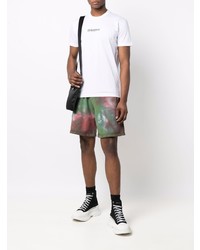 weißes T-Shirt mit einem Rundhalsausschnitt von DSQUARED2