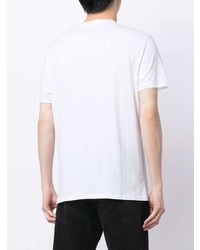 weißes T-Shirt mit einem Rundhalsausschnitt von Armani Exchange