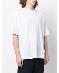 weißes T-Shirt mit einem Rundhalsausschnitt von Armani Exchange