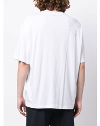 weißes T-Shirt mit einem Rundhalsausschnitt von Armani Exchange