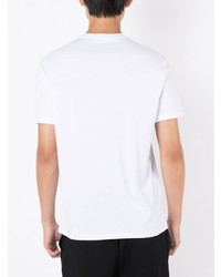 weißes T-Shirt mit einem Rundhalsausschnitt von Armani Exchange