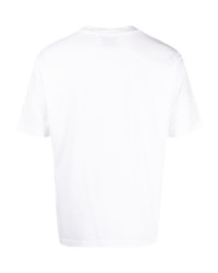 weißes T-Shirt mit einem Rundhalsausschnitt von Haikure