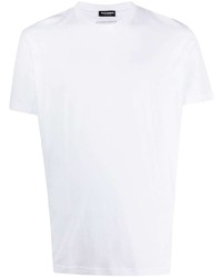 weißes T-Shirt mit einem Rundhalsausschnitt von DSQUARED2