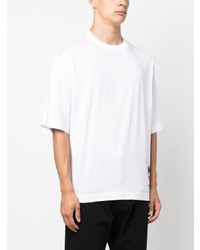 weißes T-Shirt mit einem Rundhalsausschnitt von Kiton