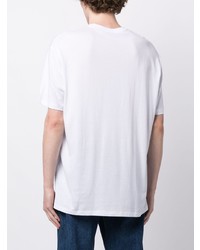 weißes T-Shirt mit einem Rundhalsausschnitt von Armani Exchange