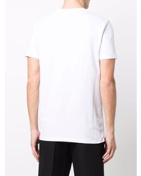 weißes T-Shirt mit einem Rundhalsausschnitt von Karl Lagerfeld