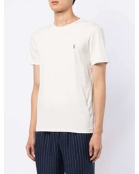 weißes T-Shirt mit einem Rundhalsausschnitt von Polo Ralph Lauren