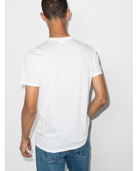 weißes T-Shirt mit einem Rundhalsausschnitt von Lacoste