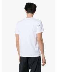 weißes T-Shirt mit einem Rundhalsausschnitt von MAISON KITSUNÉ