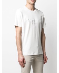 weißes T-Shirt mit einem Rundhalsausschnitt von Giorgio Armani