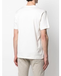 weißes T-Shirt mit einem Rundhalsausschnitt von Giorgio Armani