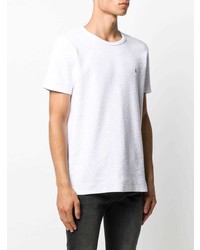 weißes T-Shirt mit einem Rundhalsausschnitt von AllSaints