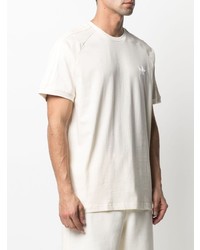 weißes T-Shirt mit einem Rundhalsausschnitt von adidas